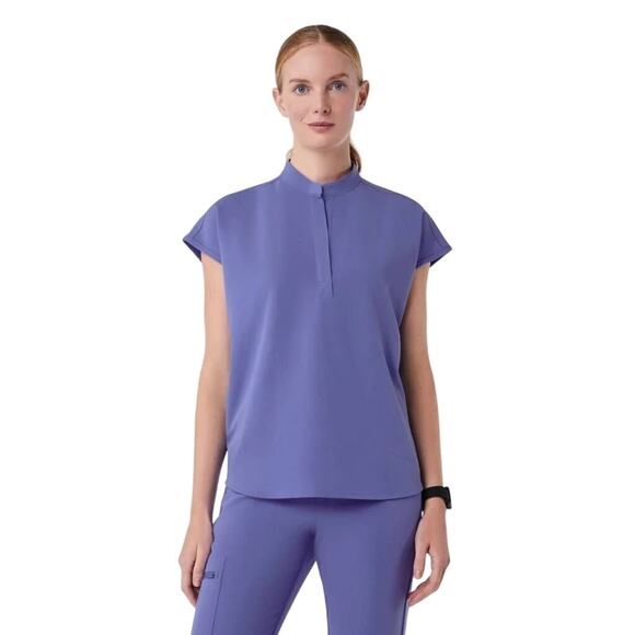 Figs Tops - FIGS Rafaela Oversized Scrub Top Blueberry (PO 4232) Women’s XL Rare Retired